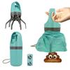 Portable Dog Pooper Scooper Leak-Proof with Bag Attachment Dog Waste Pick-up Cleaner No Touch Waste Storage Container
