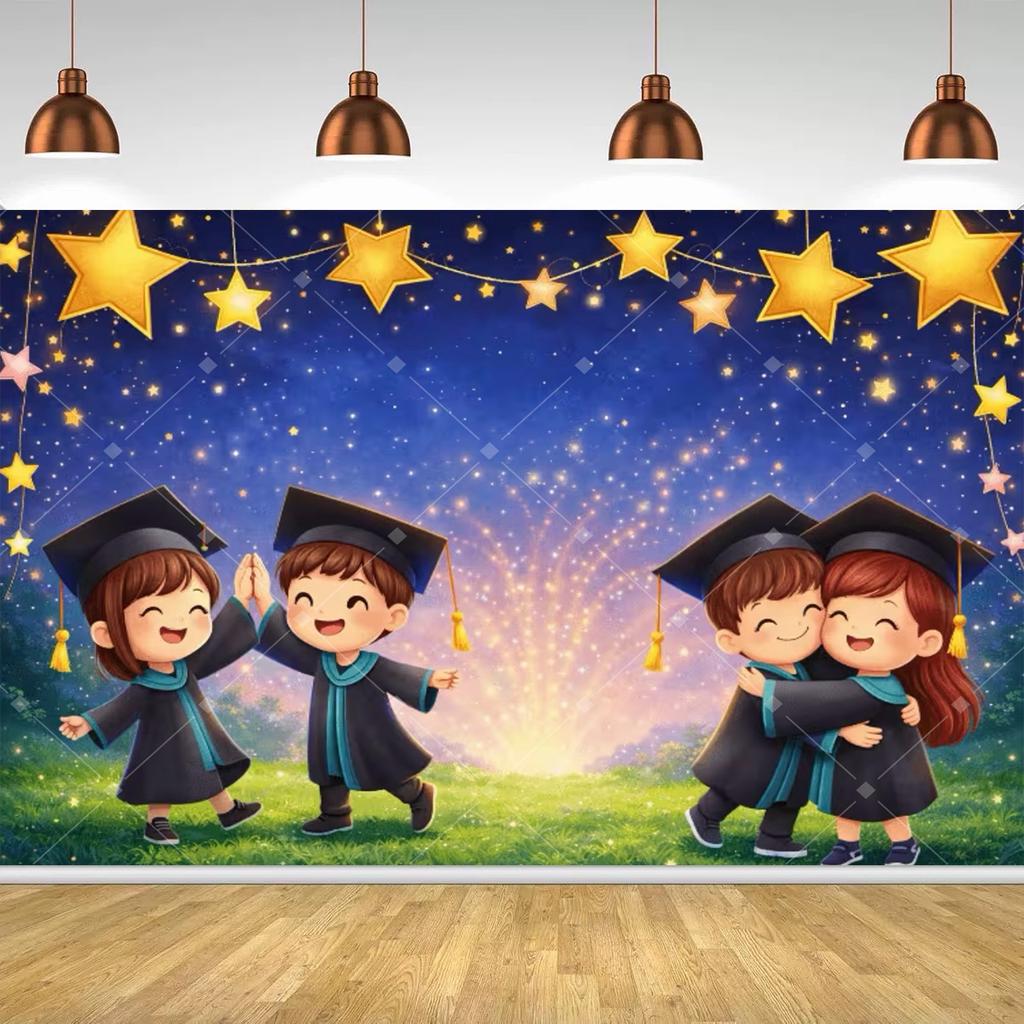 Kindergarten Graduation Photo Fund, Preschool Graduation Celebration Banner for Children, Children's Graduation Photo Decoration.