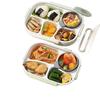 Insulated Ceramic & Stainless Steel Bento Box: Microwave-Friendly Lunch Box for Office & School, Divided for Easy Meal Storage.