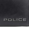 Police Edge Round Zipper Long Wallet with Coin Purse, PA-58002, Black, Size 10