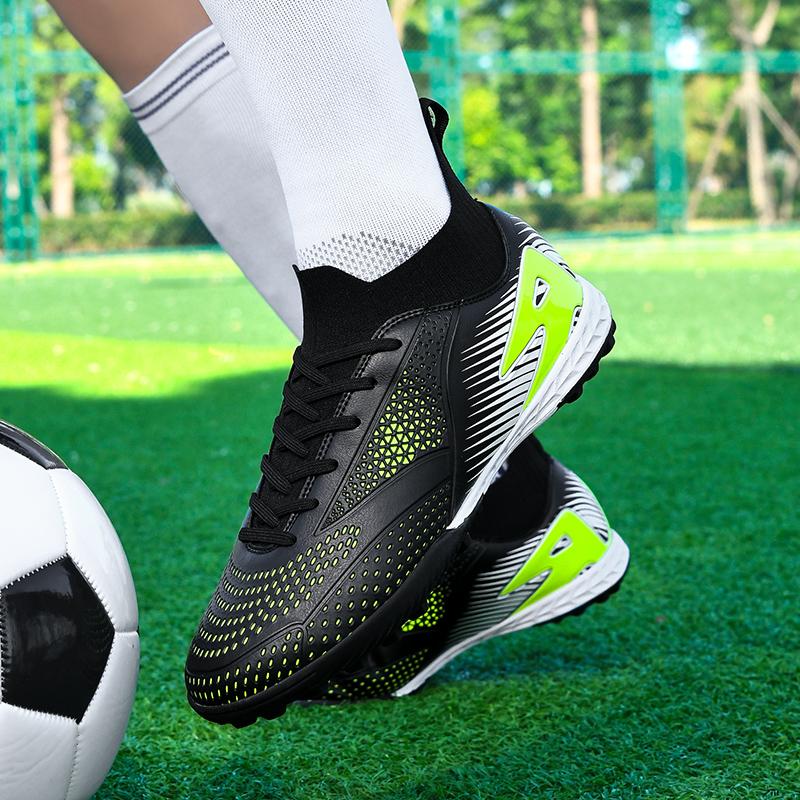 Men's/Women's Football Boots Rubber Soft Sole Short Nails Artificial Turf Youth Kids Football Shoes
