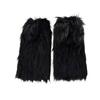 Fuzzy Leg Warmers Women Retro Shaggy Leg Warmers Winter Faux Fur Plush Calf Warmers Furry Shoe Cuff Covers for Dating Party Street Wear