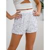Neue Damenbekleidung, Instagram Mode-Shorts, Hoher Bund, Einfarbige, Schlankmachende, Paillettenbesetzte Damen-Hose