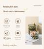 Luxury Cartoon Rabbit Multi-Layer Rotating Fruit and Snack Box with Lid
