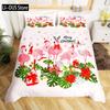 Flamingo Bettwäsche-Set Queen Size Tropisches Flamingo-Muster Bettwäsche-Set für Kinder Jungen Mädchen 1 Bettbezug 2 Kissenbezüge 3-teilig