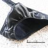 Men's Low Waist Faux Leather Erotic Bikini Briefs D03