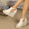 Ladies Elegant Open-toed Thick-soled Wedge Sandals