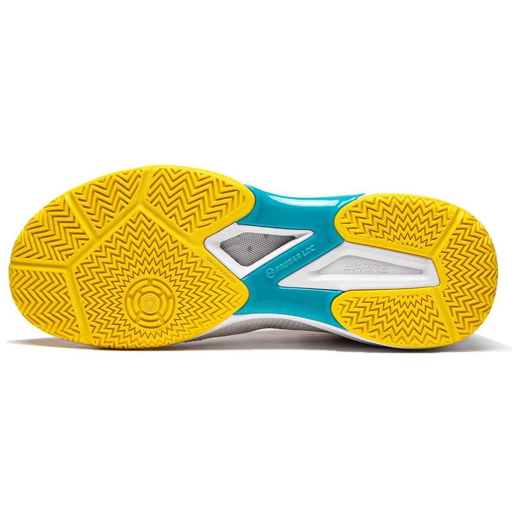 Li Ning Table Tennis Collection Abrasion Resistant Breathable Support Low Top Table Tennis Shoes Unisex White Yellow APPU003-4