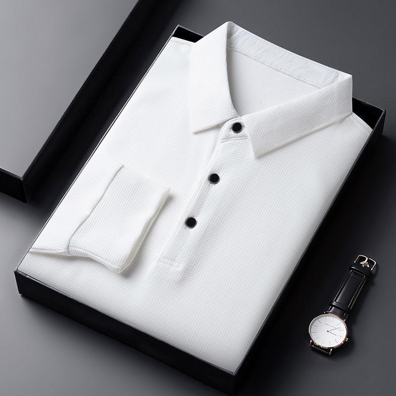 Men's Classic Lightweight Breathable Long Sleeve Shirt - Versatile Outdoor & Sports Top, Polyester