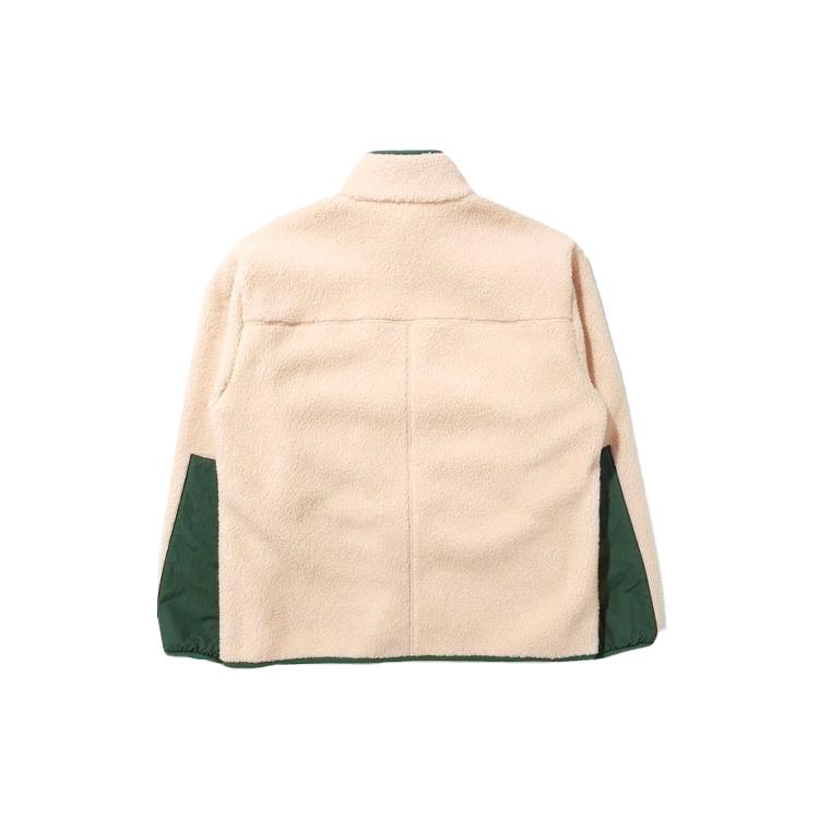 FILA Velvet Jackets Unisex Beige Stand Collar Thickened FS2PLD4E11X-LBE