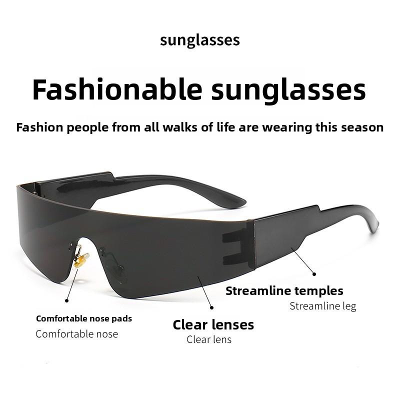 New Punk Style Sunglasses for Outdoor Cycling, Fashionable and Futuristic
