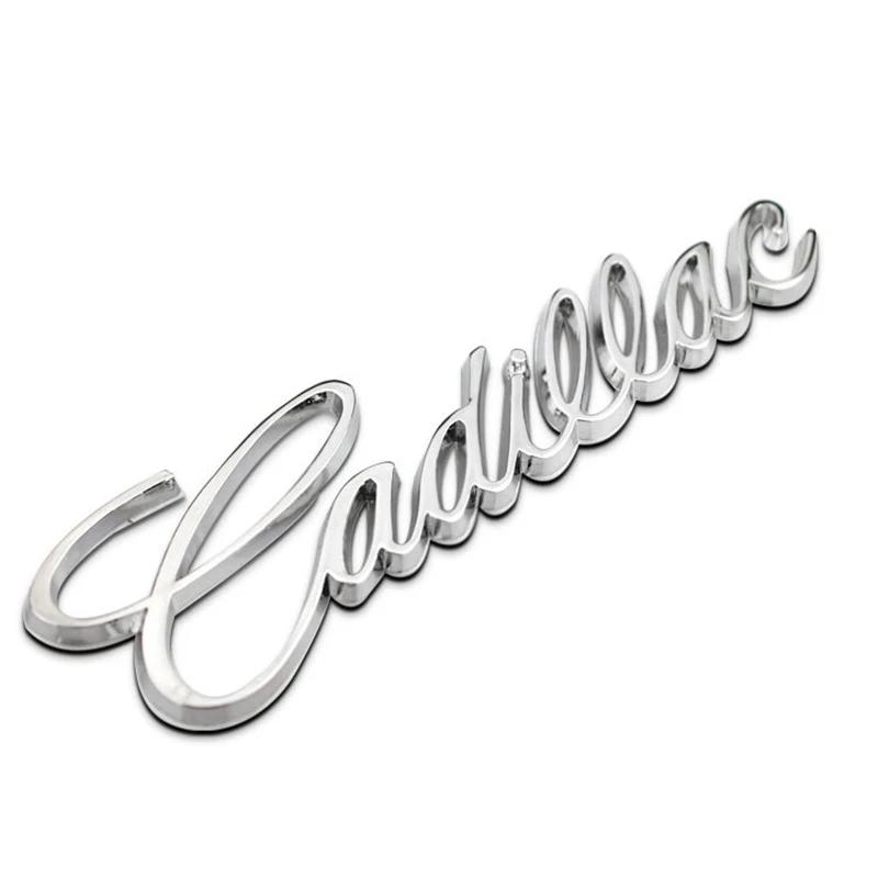 For Cadillac Logo Escalade CT5 CT6 XT5 XT6 DTS SLS XLR ATS SRX Tiburon Car Side Fender Rear Letter Sticker Styling Accessories