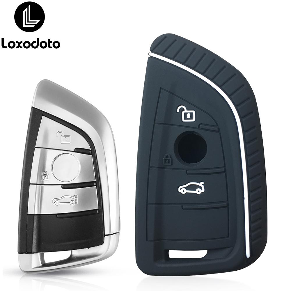 Silicone Remote Car Keychain Holder Key Case Cover for BMW F48 F46 F10 F20 F30 X1 X2 X3 X4 X5 X6 Z4 1 2 3 4 5 6 7 Serie 7 Wallet