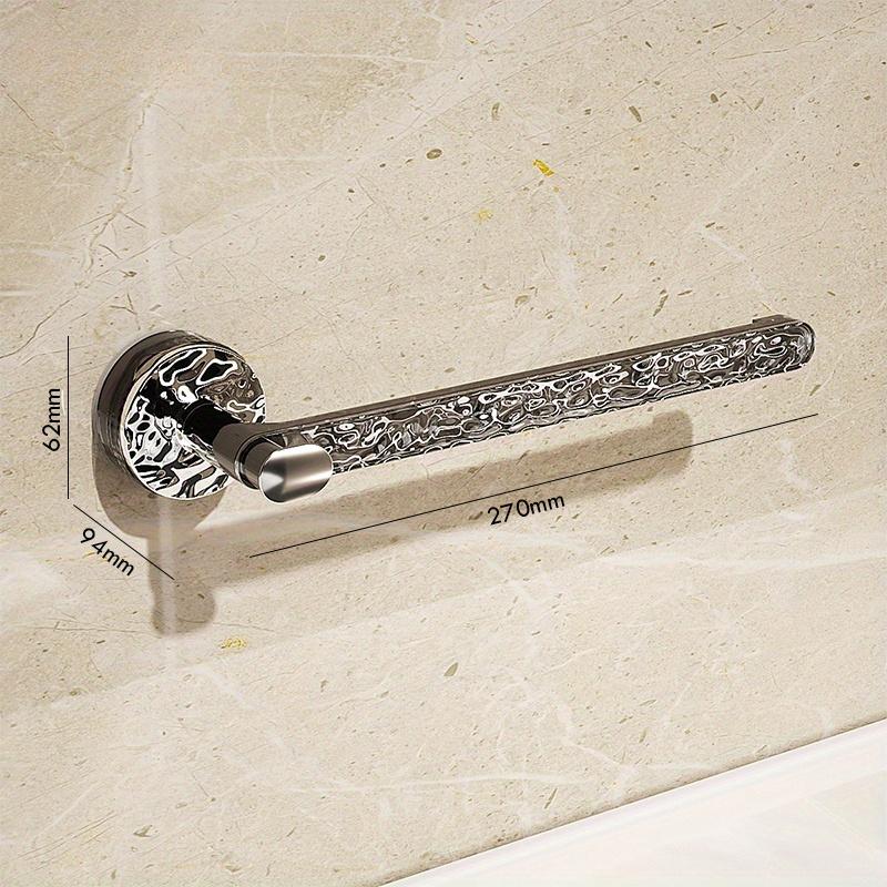 

1 шт. Легко устанавливаемый держатель для кухонных полотенец на присоске, не требующий сверления, устройство для хранения в шкафу, экономящее место, подходит для пластиковой пленки, тряпок чёрный