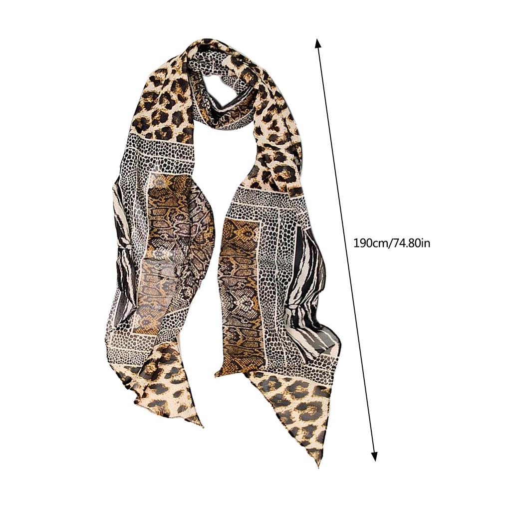 Women Winter Leopard Pattern Scarf Warm and Stylish Neckerchief Fashion Scarves Elegant Women's Accessory