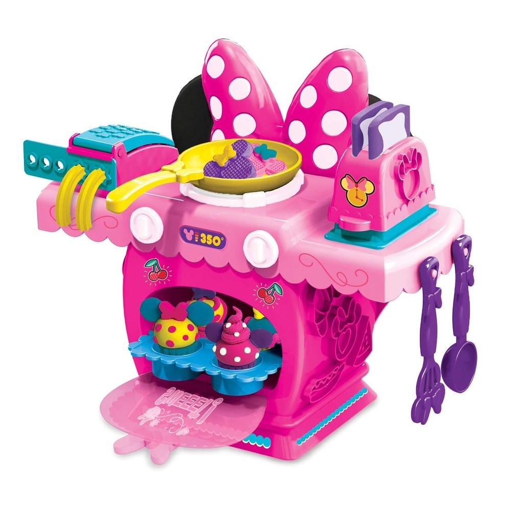 Cra-Z-Art Minnie Mouse Deluxe Kitchen Set Toy Play Dough Cooking Disney Girl Gift for 4 Years Old and Up