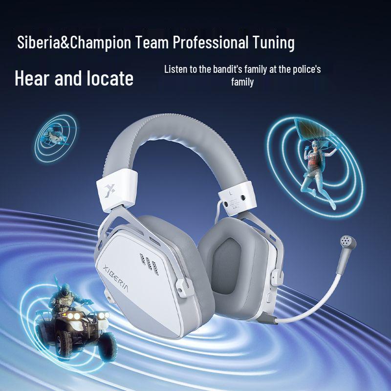 2025 K03S Wireless Over-Ear Gaming Headset - Comfortable, Bluetooth 2.4G, Esports-Optimized with Sound Positioning