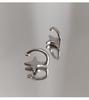 S925 Sterling Silver Four-Pointed Star Ear Cuff - No Piercing Women's Earrings, Simple Design, Summer Cartilage Clip