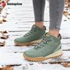 BAASPLOA Women's Winter Waterproof  Warm Plush New Women's Cotton Shoes Winter High Top Cotton Shoes Snow Boots Outdoor Hiking Boots