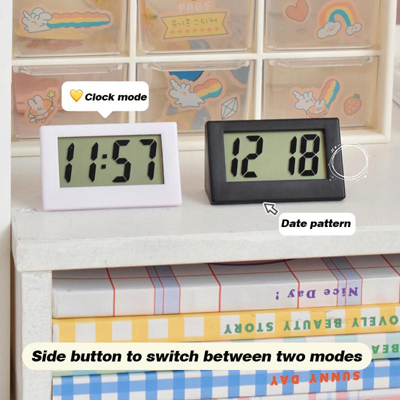 Mini Deskotp Clocks LED Digital Clock Alarm Student Timer Supplies Room Table Clock Home Interior Children's Room Alarm Clock