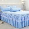New Princess Bed Skirt Mattress Protector Bedsheet Ruffled Lace Bed Skirt Bedding Bed Cover Bedspread Non-slip Mattress Cover