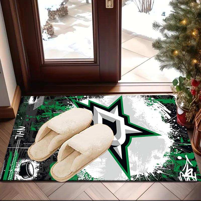 Dallas Hockey Team Area Rug Suitable for Indoor And Outdoor,Carpets for Kitchens, Homes, Offices, Living Rooms,Home Decor,Christmas Gift