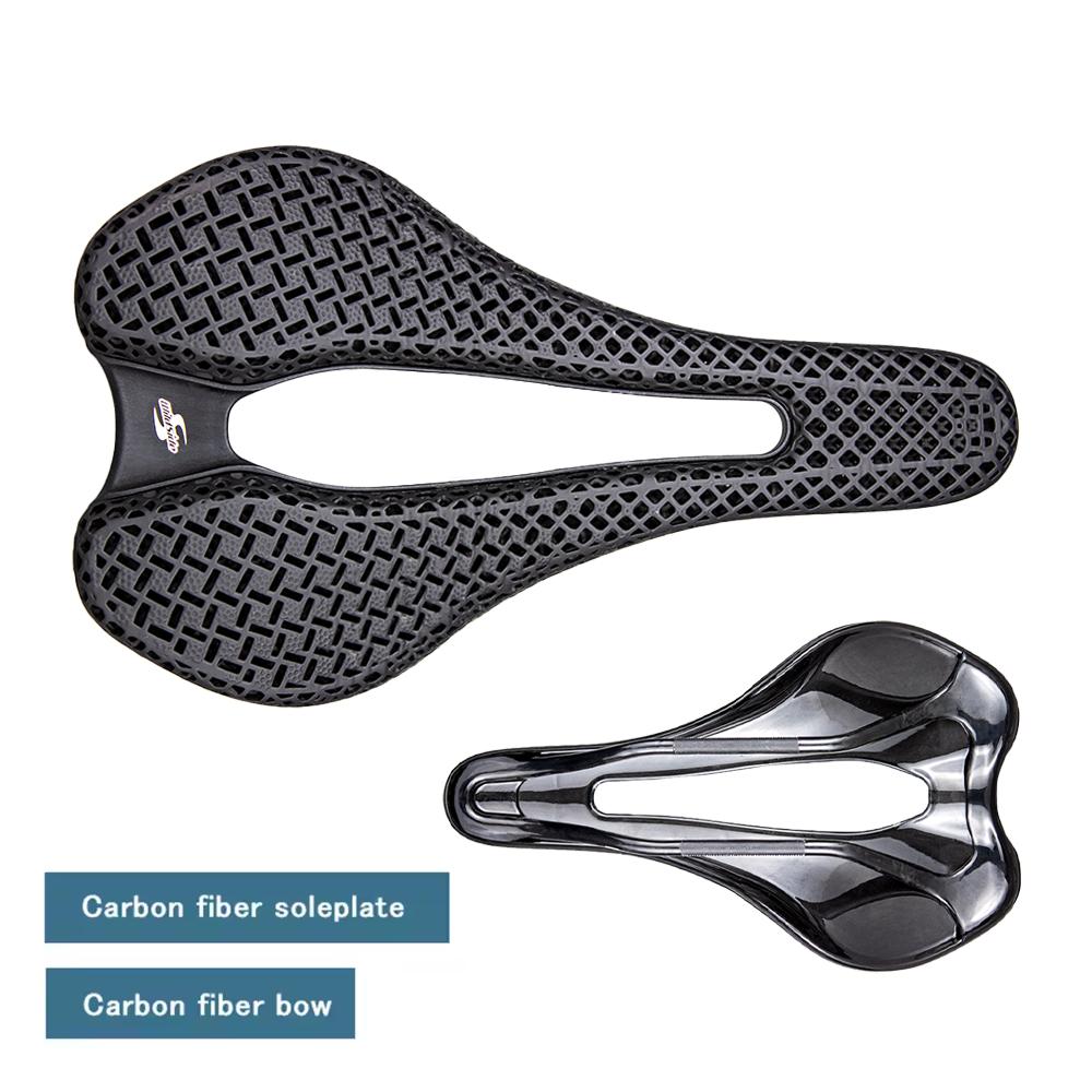 WILDSIDE 3D Printed Bicycle Saddle Ultralight Carbon Saddle 155mm Soft Bike Saddle for MTB Gravel Road Bike Seat Cycling Parts