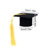 100Pcs/Pack 3x2x1.5CM Applicable Pen Graduation Celebration Party Decor Inner Diameter 2CM Mini Doctoral Hat DIY