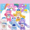 Adorable Plush Care Bears Heart Bear Keychain Soft Toy For Backpack Decoration