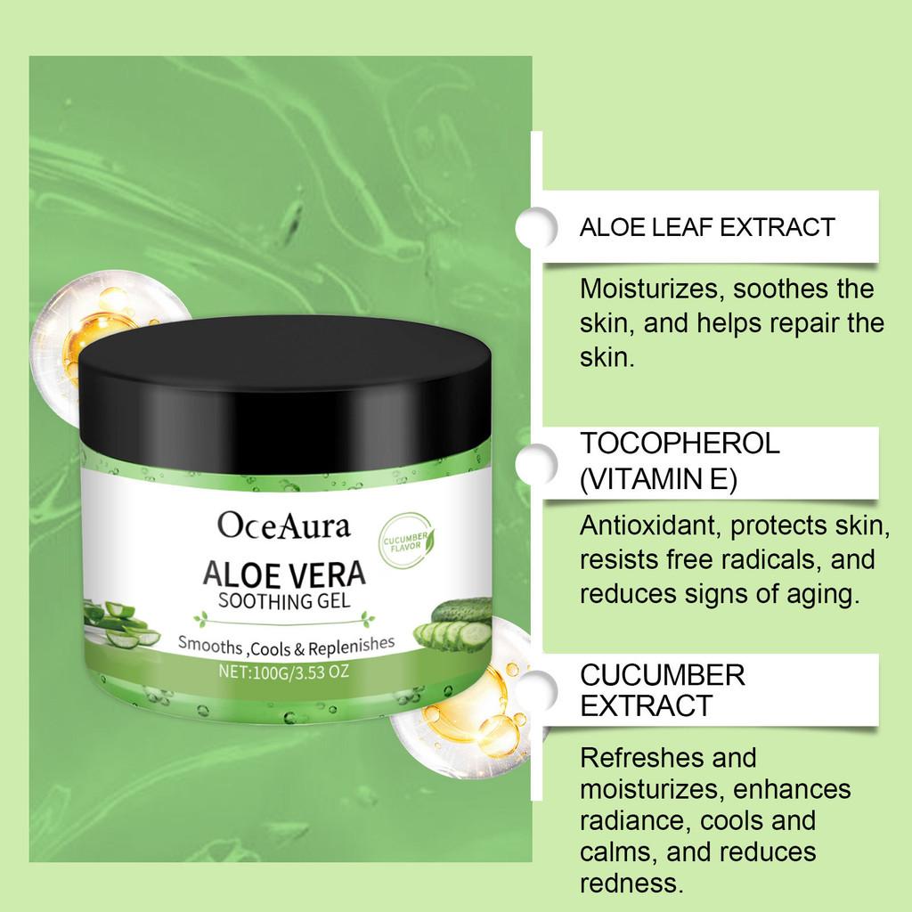 Moisturizing Aloe Vera Cucumber Gel For Hydrating And Refreshing Body Care