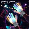 Finger Light Up Glow Rave Gloves LED Colorful Flashing Finger Lighting Gloves Gifts for Kids Teens Christmas Stocking Stuffers