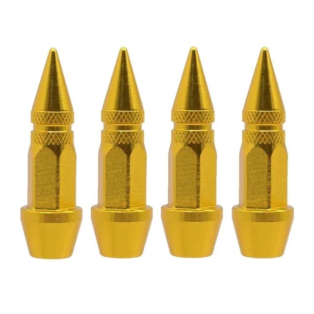 Car Bullet Valve Caps Car Motorcycle Wheel Tire Valve Caps Dustproof Cover 45/60mm Spiked Valve Caps Auto Exterior Accessories