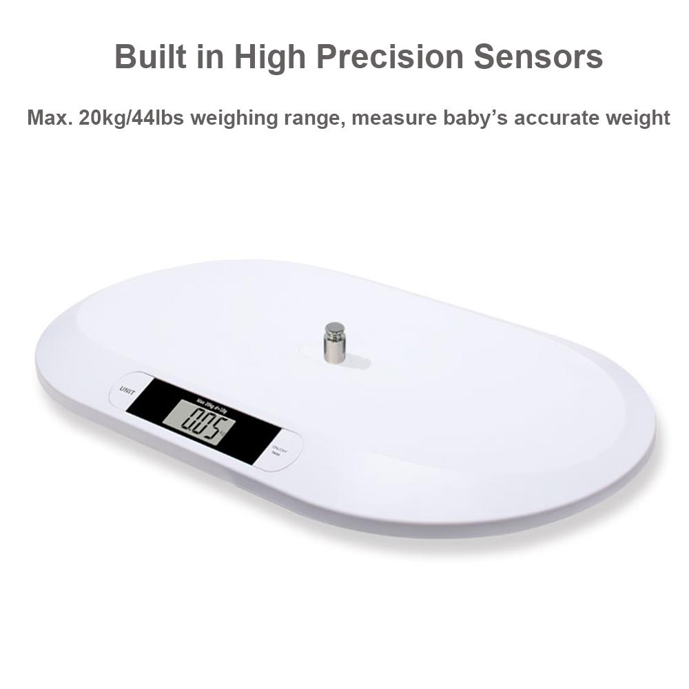 Digital Baby Scale for Weighing Up To 20kg/44lb Infant Scale Newborn Baby Scale LCD Screen Display