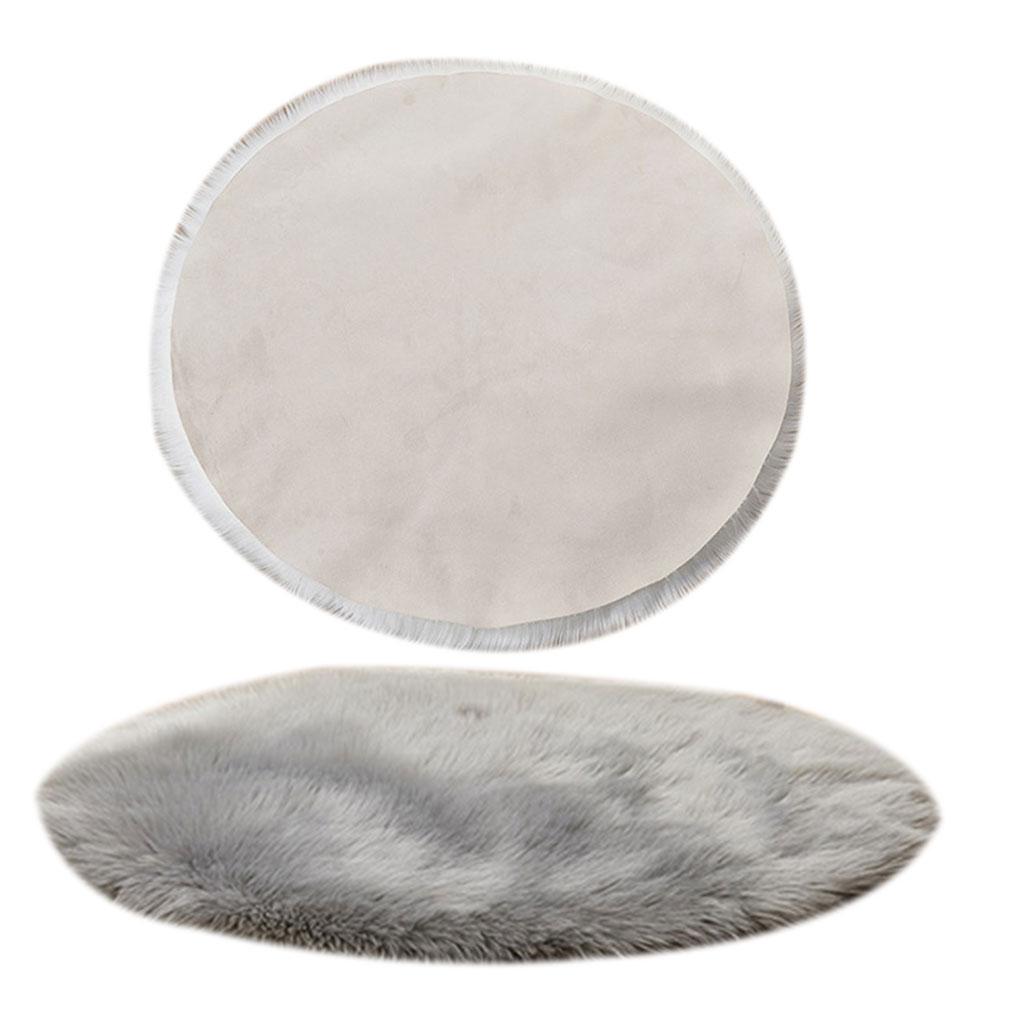Fluffy Plain Sheepskin Rug Soft Faux Fur Shaggy Area Rugs Thick Wool Carpet