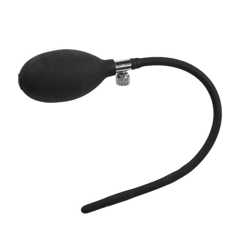 Dual-Ball Inflatable Horse Eye Urethral Plug Silicone Masturbator Rod