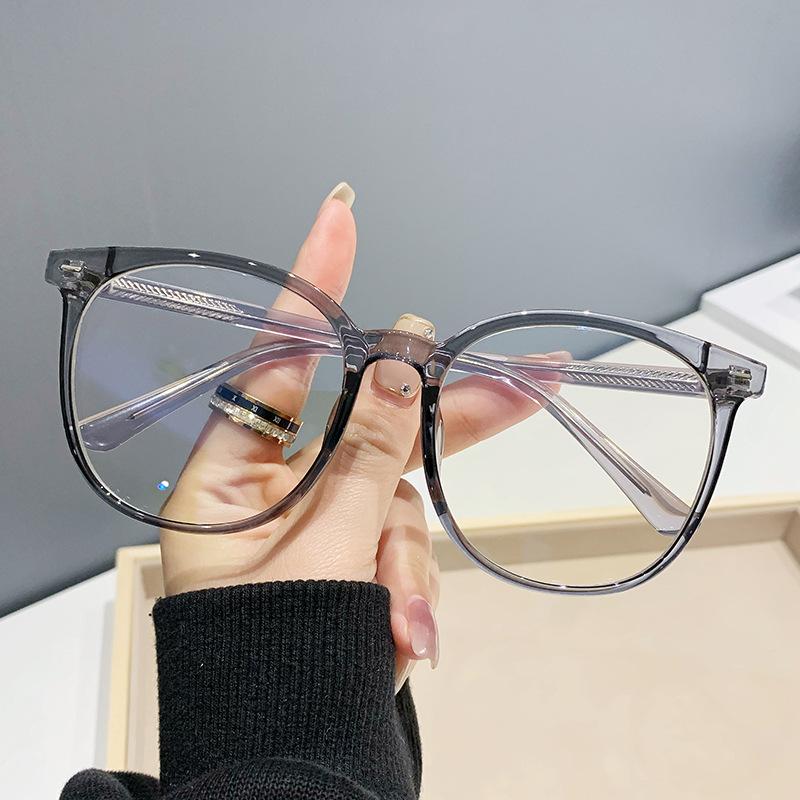 Plate Pin Leg Flat Mirror Anti-Blue Light Retro Myopia Optical Glasses Frame Unisex