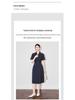 Nanyou High-Quality Elegant Lapel Shirt Dress for Women - High Waist Summer Style