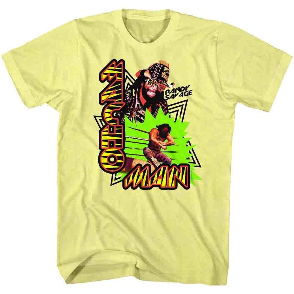 Macho Man Randy Savage Art Rope Smash Men s T Shirt WWE Wrestling Legend L