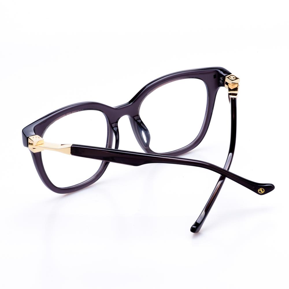 Alloaiweeo [Alo:Ctzen] Ci7603A C2 Big Oversized Dark Gray Horn-Rimmed Glasses