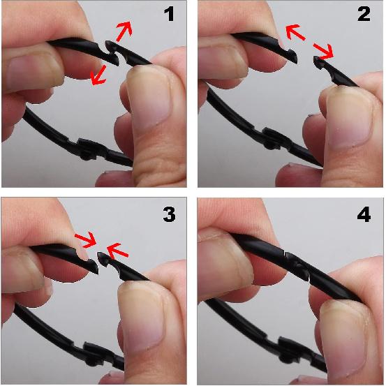 24 Pack Shower Curtain Rings, Rustproof Decorative Metal Round Shower Curtain Hooks for Bathroom Shower Rod (Black)