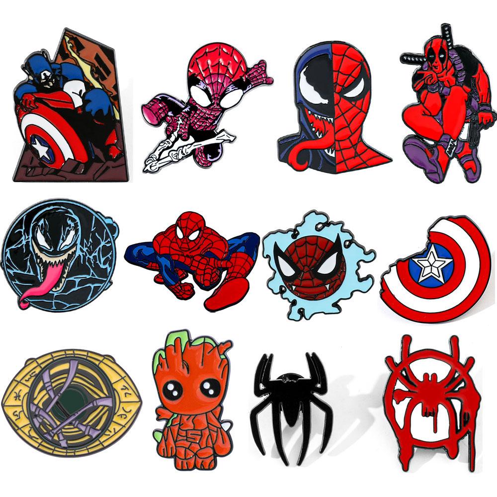 Anime Cartoon PCS Enamel Pins Custom Brooches Lapel Badges Animal Funny Jewelry Gifts for Kids Friends