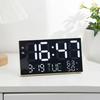 Creative LED Satellite Digital Temperature Clock Mirror Alarm Clock Multifunctional Clock Plug-in Automatic Clock