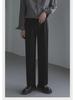 Men's Korean Style Wide-Leg Suit Pants - Trendy, Loose, Handsome, and Straight-Leg Design