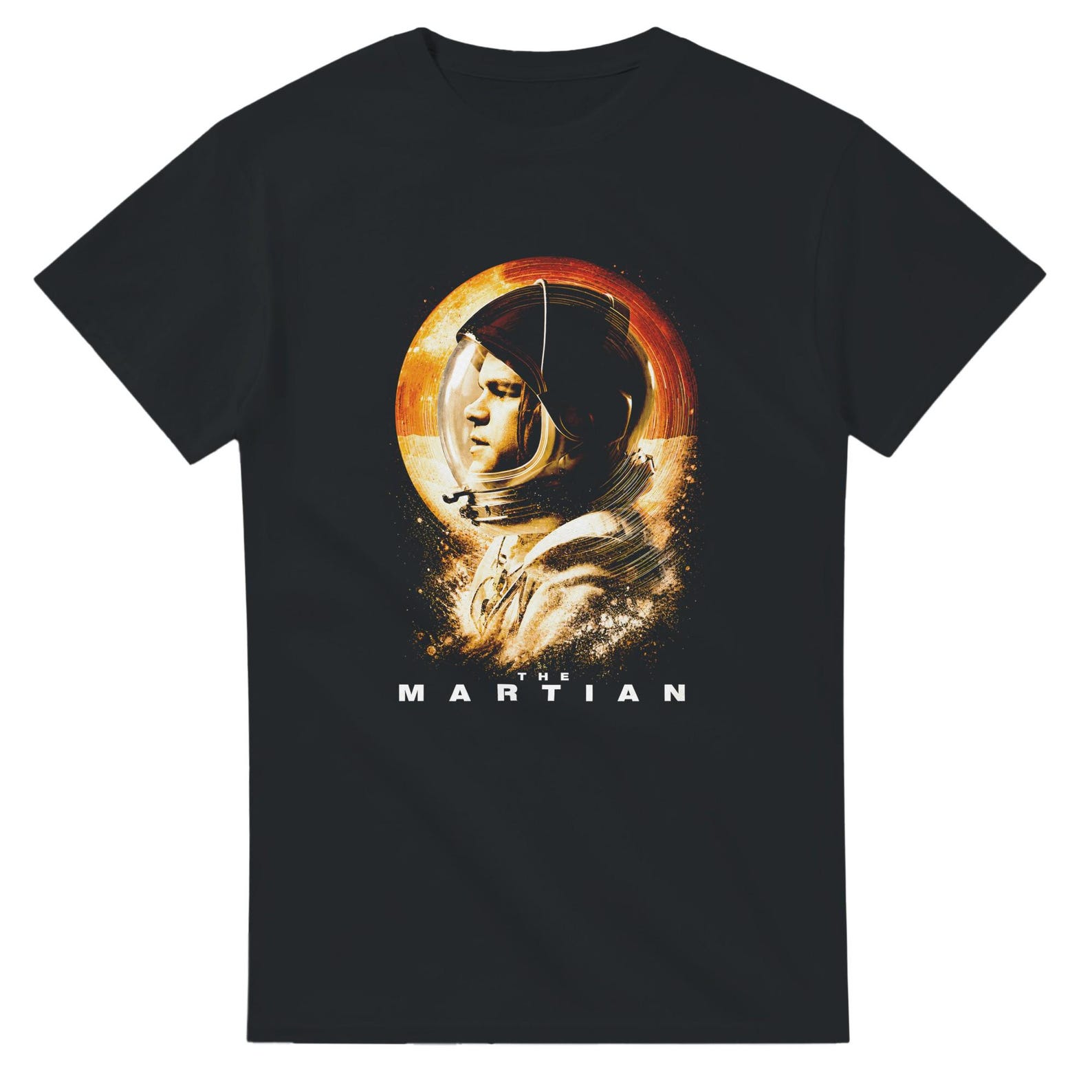 The Martian Movie Halftone Heavyweight Unisex Crewneck T shirt | Gildan® 5000 S