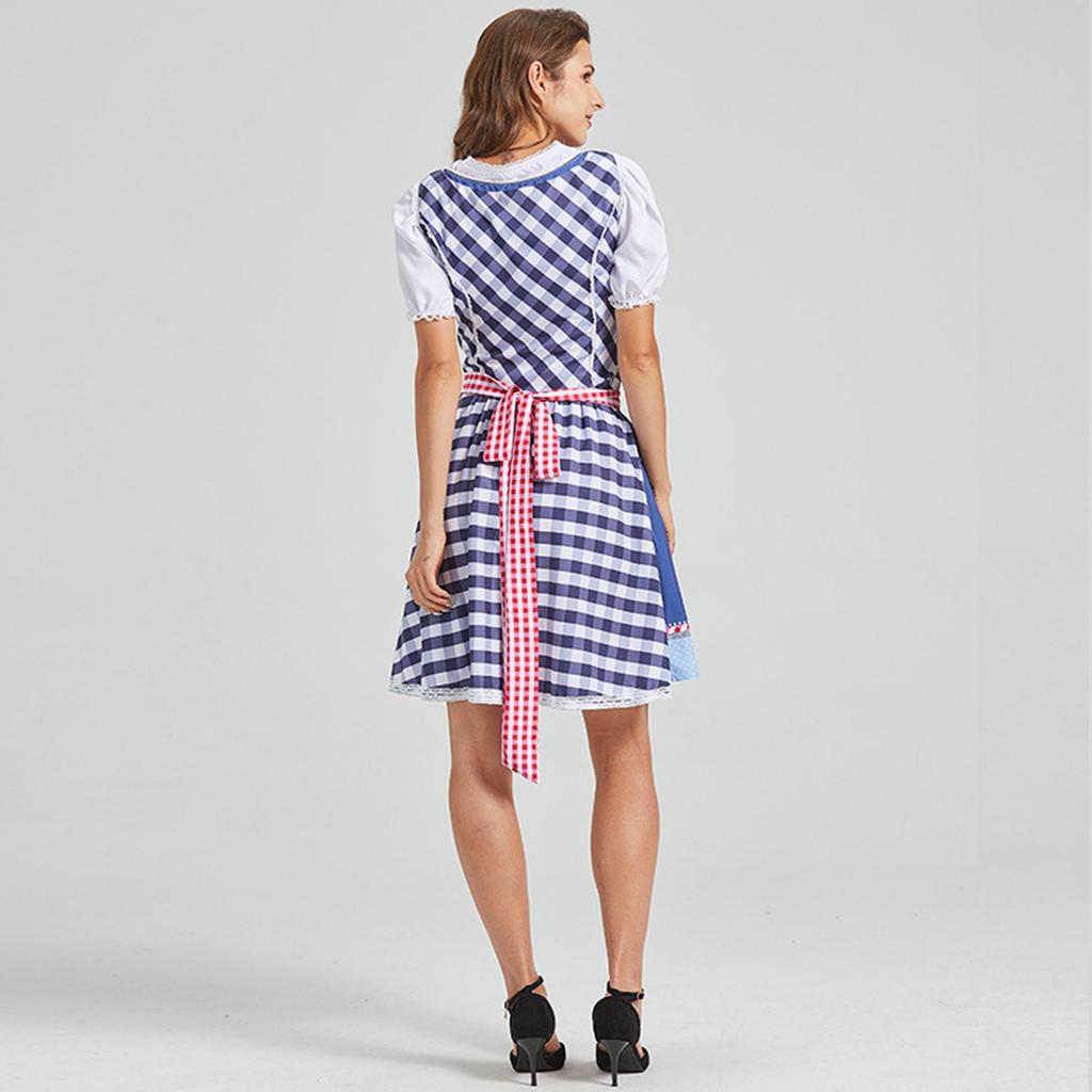 Women's Casual Beer Dress Short Sleeve Drop Shoulder Dress Bavarian Women's Clothing