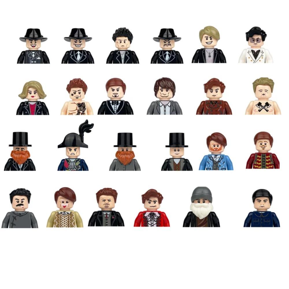 Stadsfiguren Actiefiguren Bouwstenen Politieagent Leraar Brandweerman Beroep Mini Figuur Poppen Stenen Set Kinderspeelgoed