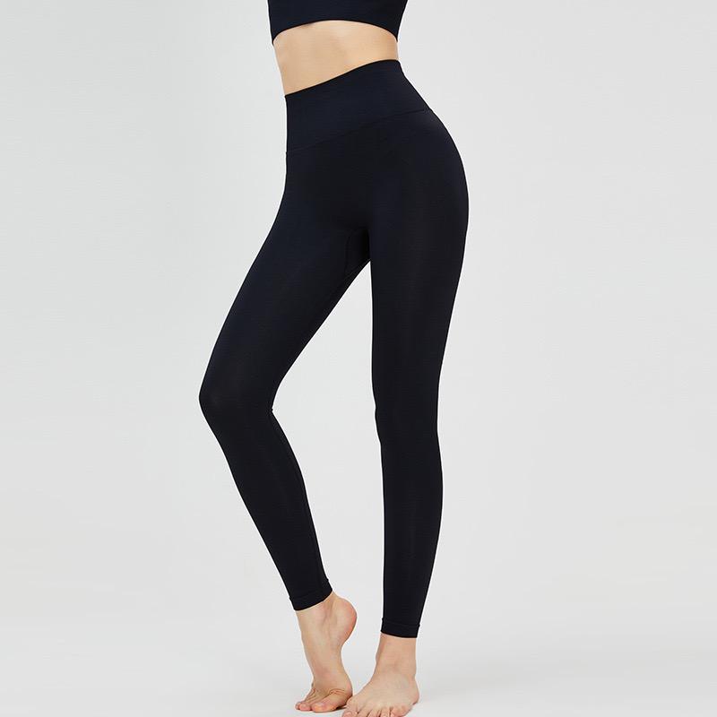 Women's High Waist Smooth Sports Yoga Pants Sports Tights Perspective Yoga and Gym Running Quick Dried Pants
