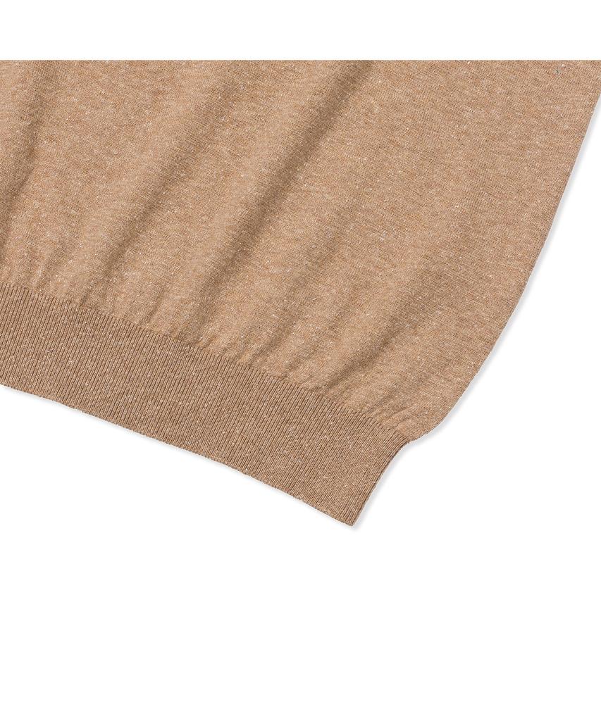 PRODESHIRT Vintage Soft Linen Open Collar Knit (Pebble Beach)