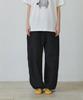 MAIS Seersucker Banding Balloon Pants / Black