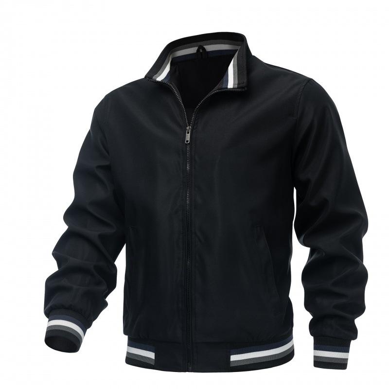 New Casual Jacket for Men Spring and Fall Sports Solid Color Men's Coat for Men